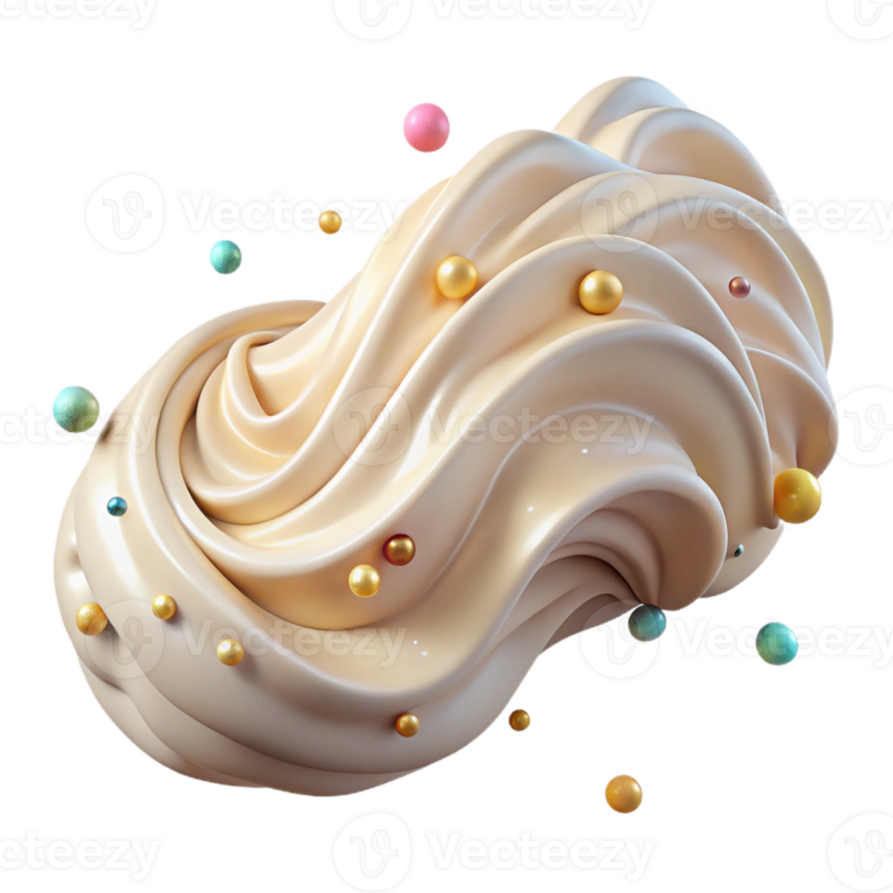 wonderful vintage Cream Wave Pattern Isolated for Textile Design professional png