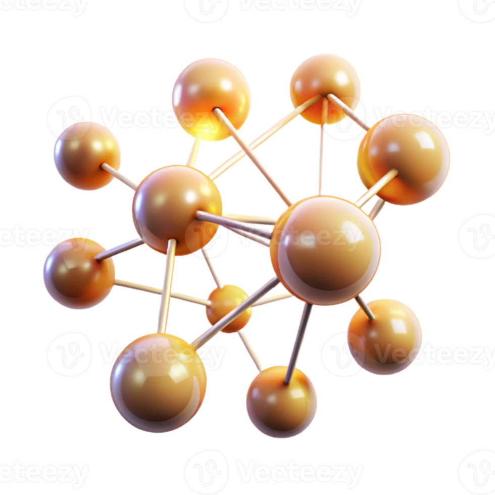 lindo criativo uma rede do interligado brilhando esferas, pulsante com uma macio, caloroso luz, semelhante a uma complexo neural rede. abstrato expressionismo estilo com uma bokeh efeito autêntico png