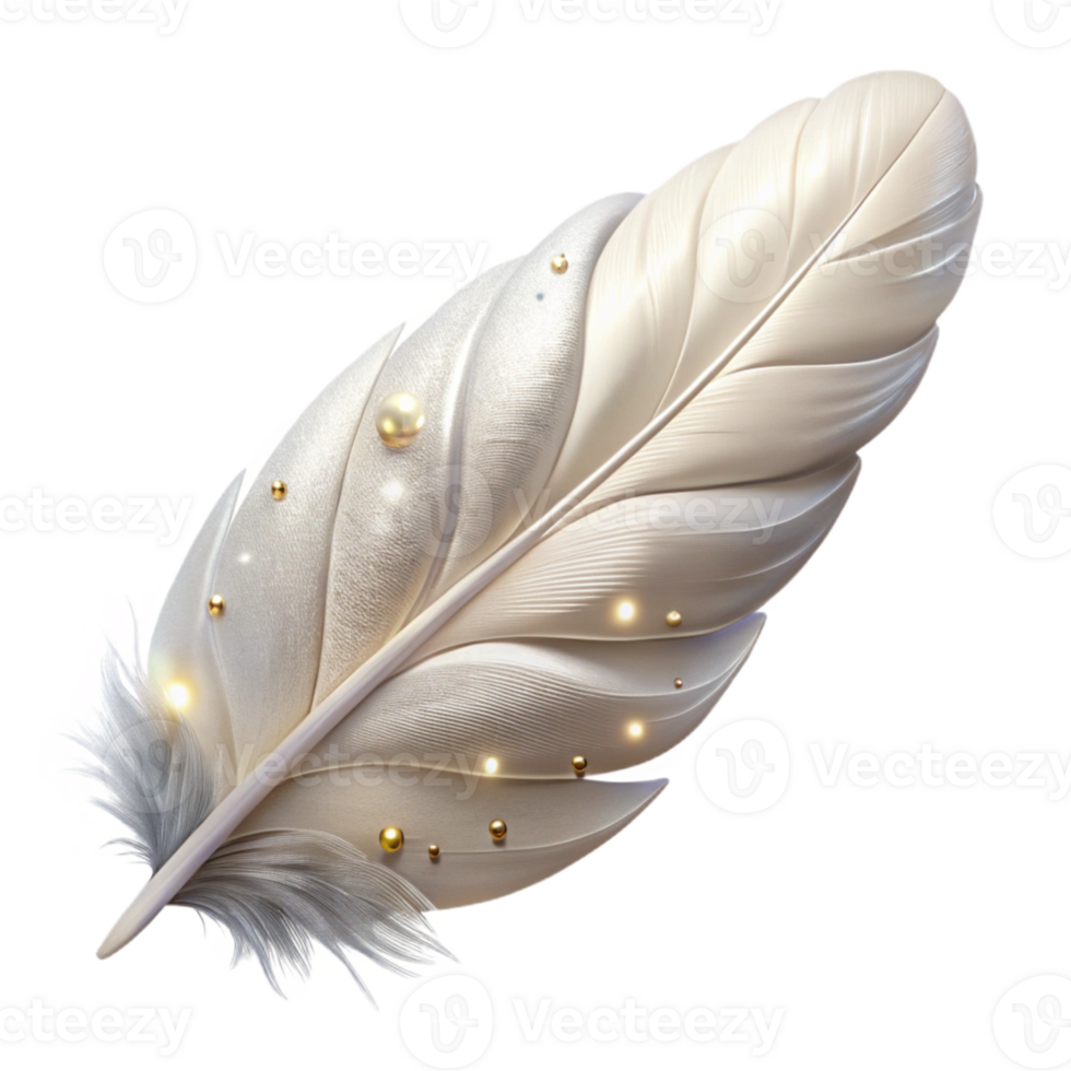 elegant traditional Creamy White Feather Texture Cutout for Bird Illustrations authentic png