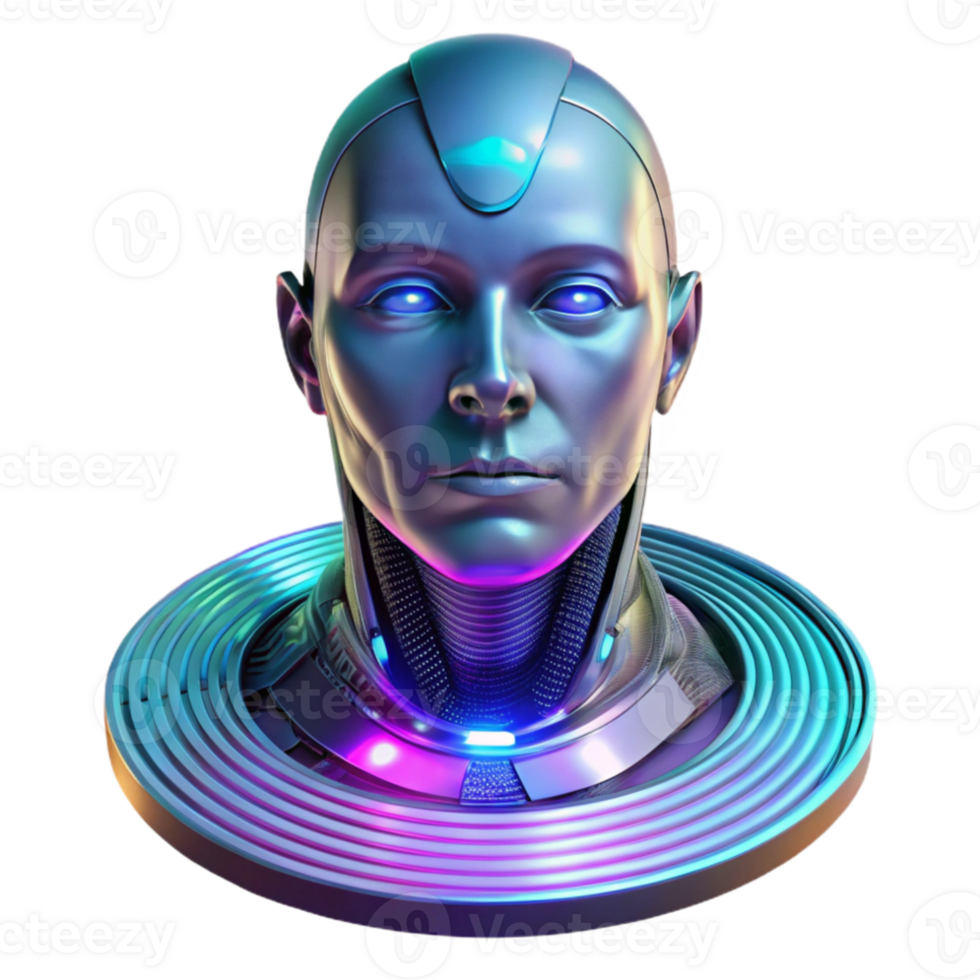 beautiful classic A holographic projection of a human face, glitching and distorting in a dark, futuristic environment, illuminated by flickering neon lights. Style cyberpunk 4K png