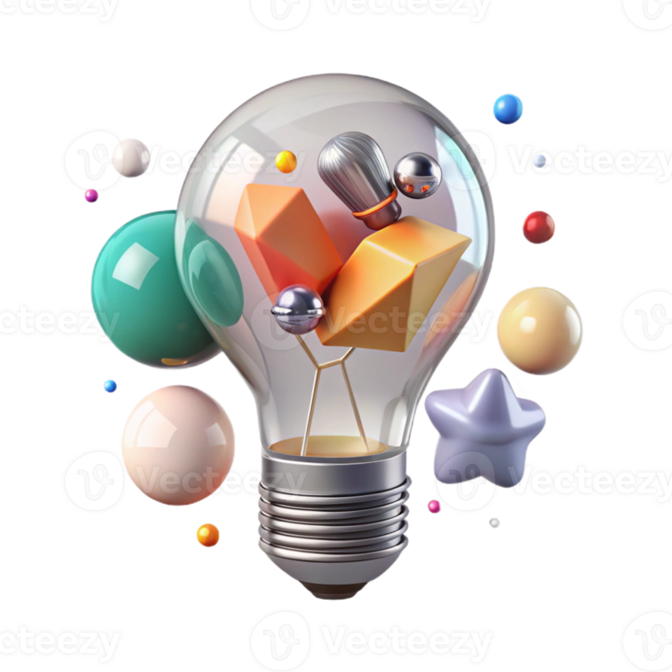 impressive traditional Creative Marketing Brainstorming Idea Bulb Transparent for Innovation png
