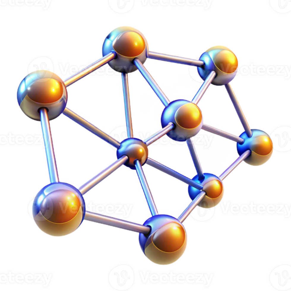 impressive traditional A network of interconnected nodes pulsing with energy, dynamic lighting, abstract digital art, professional png
