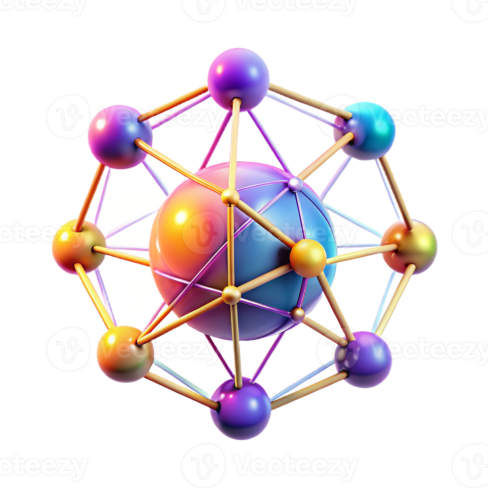 wonderful artistic A digital representation of the internet, interconnected nodes and data streams, vibrant lighting, abstract, high quality png
