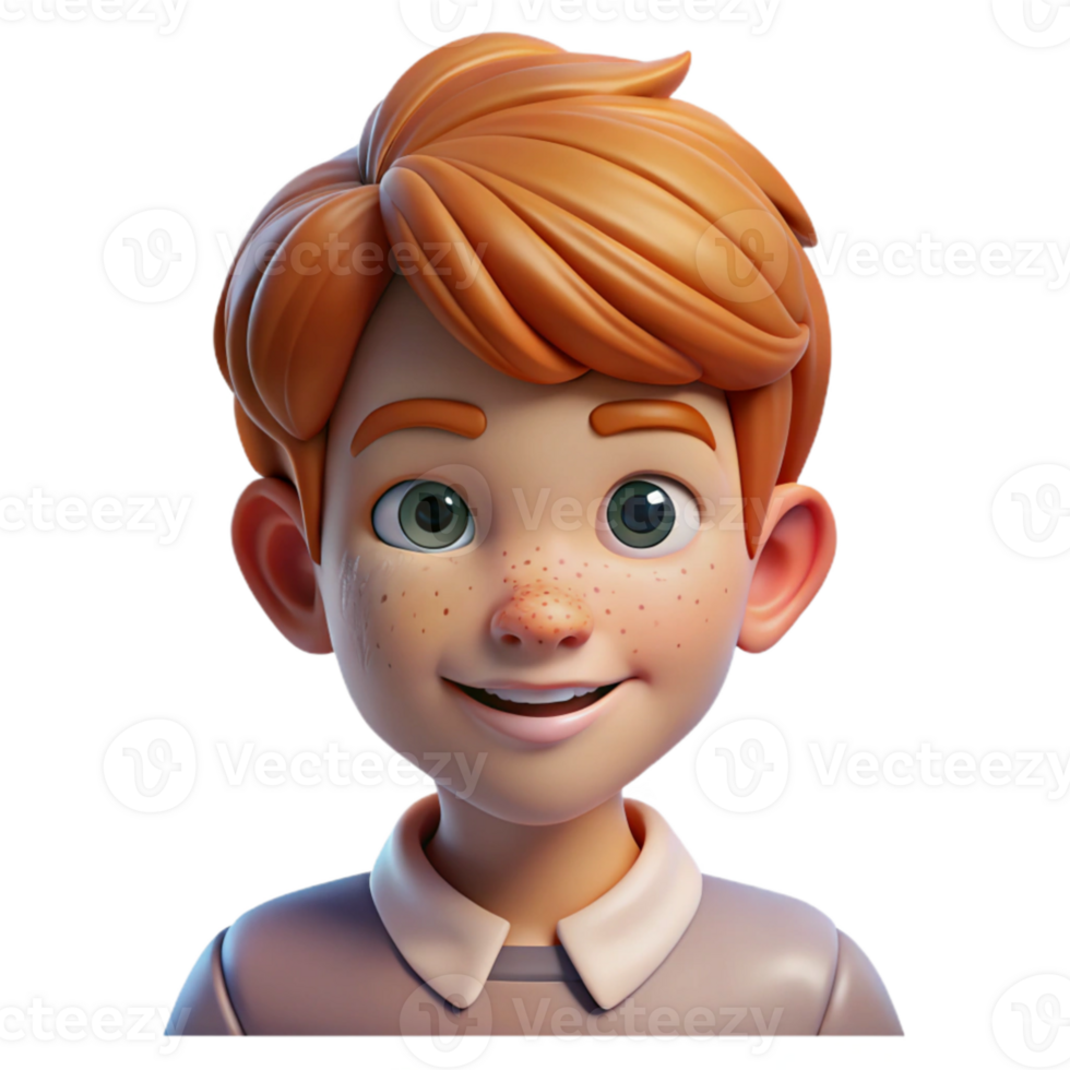 serene artistic Portrait of a young boy with freckles and a mischievous grin, brightly lit with soft, diffused light, Art Nouveau style genuine png