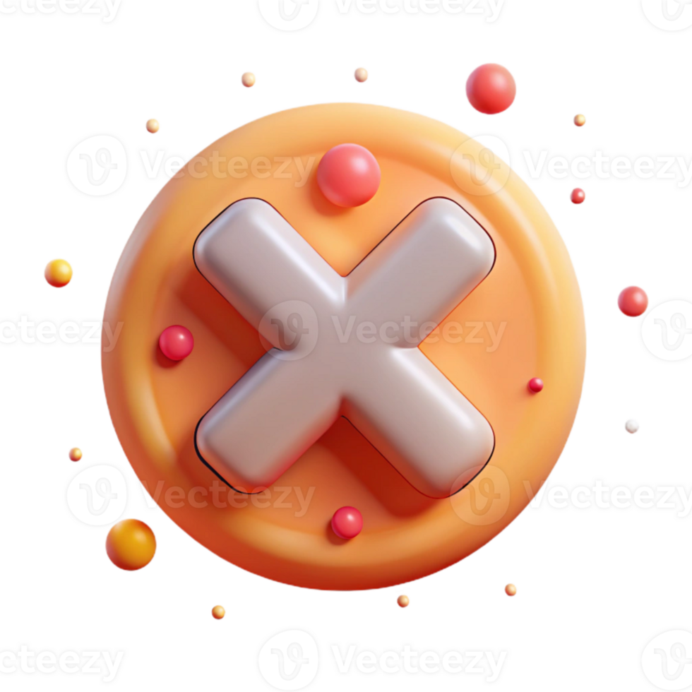 dramatic minimalist Cross Cancel Icon Negative Action Cutout for User Interface Design original png