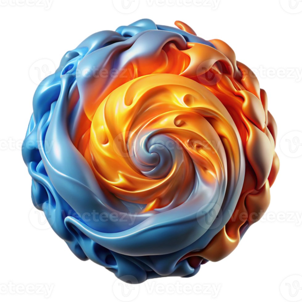 vibrant classic A swirling mass of fire and ice, creating abstract shapes and patterns, with a dramatic, contrasting atmosphere exclusive png