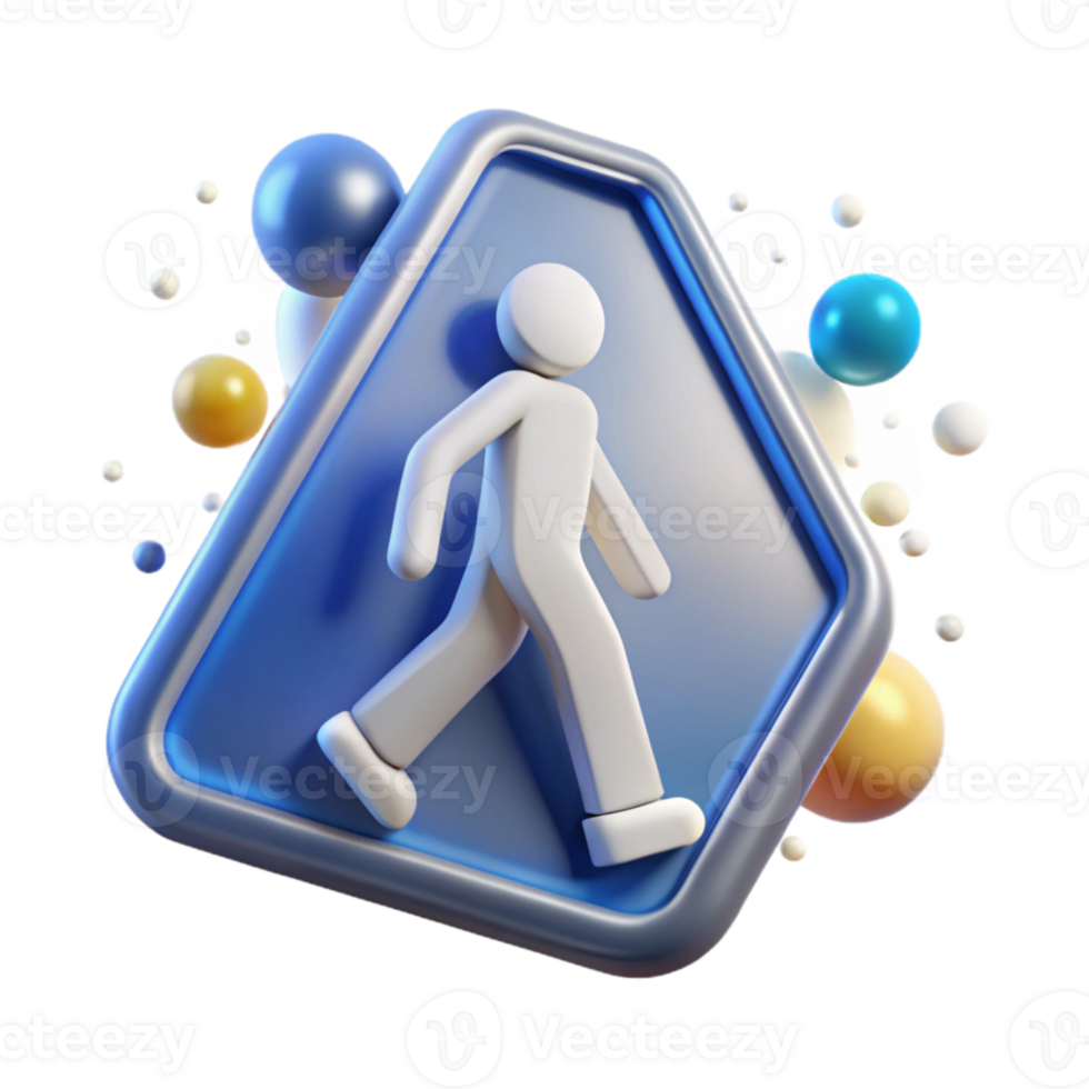 stunning modern Crosswalk Sign Walking Figure White Transparent Pedestrian exclusive png