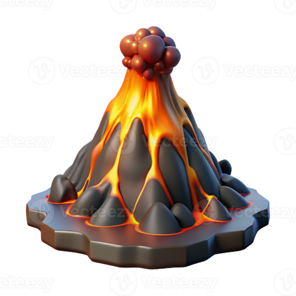 serene contemporary An underwater volcano erupting, molten lava mixing with the water, dramatic, apocalyptic style high resolution png