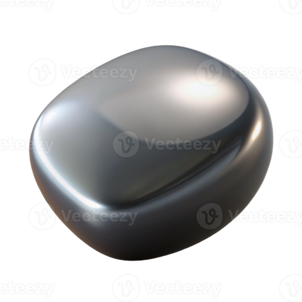 elegant contemporary A single, polished river stone, smooth and reflective surface, studio lighting, photorealistic rendering detailed png