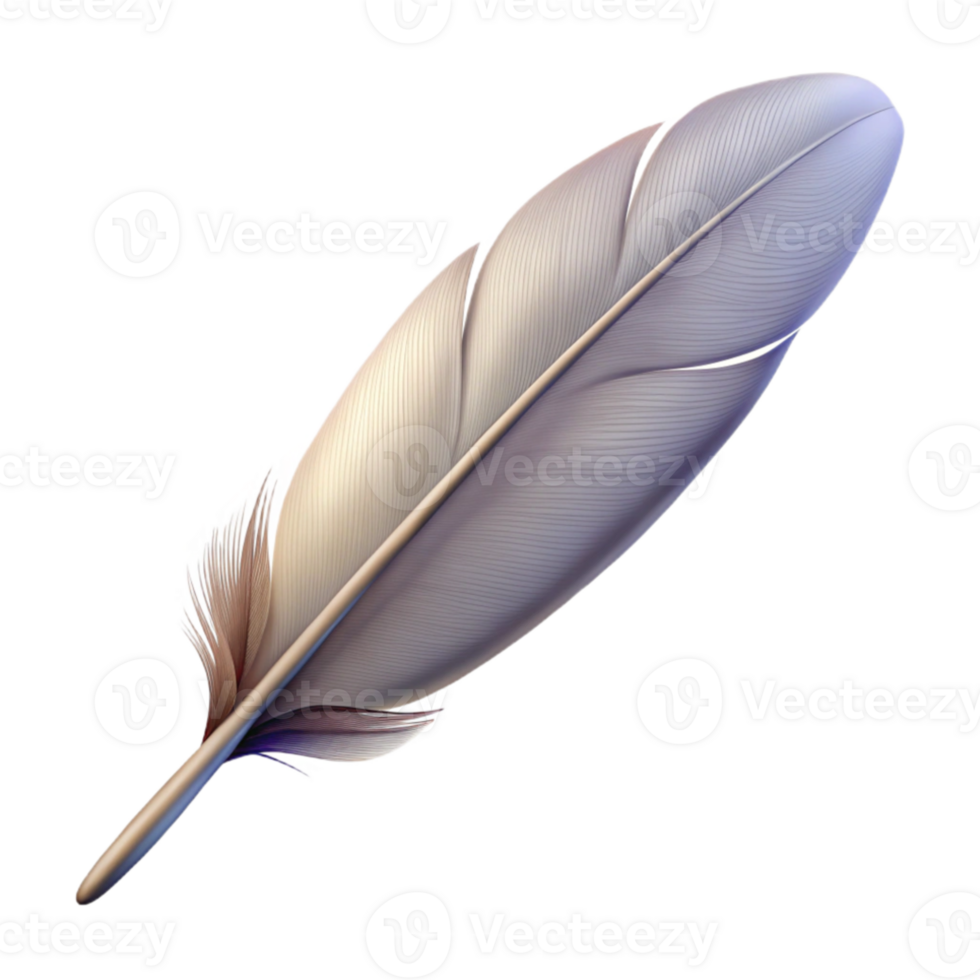 impressive modern A single feather floating in the air, soft lighting, delicate details, realistic style professional png