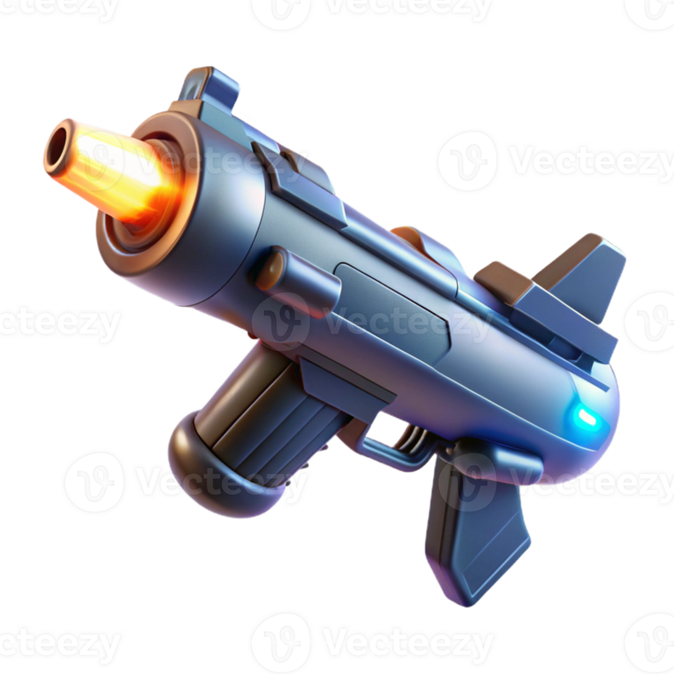 wonderful minimalist A futuristic weapon, pulsing with energy, floats in the void of space. Dramatic lighting, minimalist style premium png