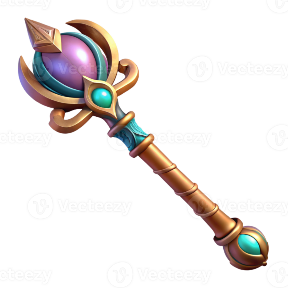 beautiful artistic A magical staff imbued with ancient power, intricate details, fantasy art 4K png