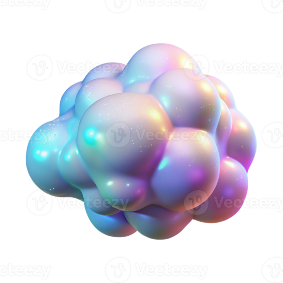 dramatic contemporary A cloud of swirling, iridescent particles, illuminated by a soft, diffuse light, in a Dreamlike style exclusive png
