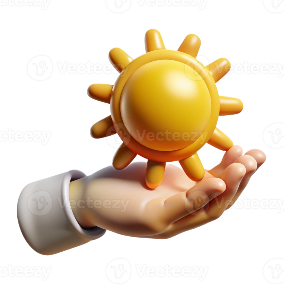 elegant artistic A hand holding a miniature sun, casting long shadows. Chiaroscuro lighting authentic png