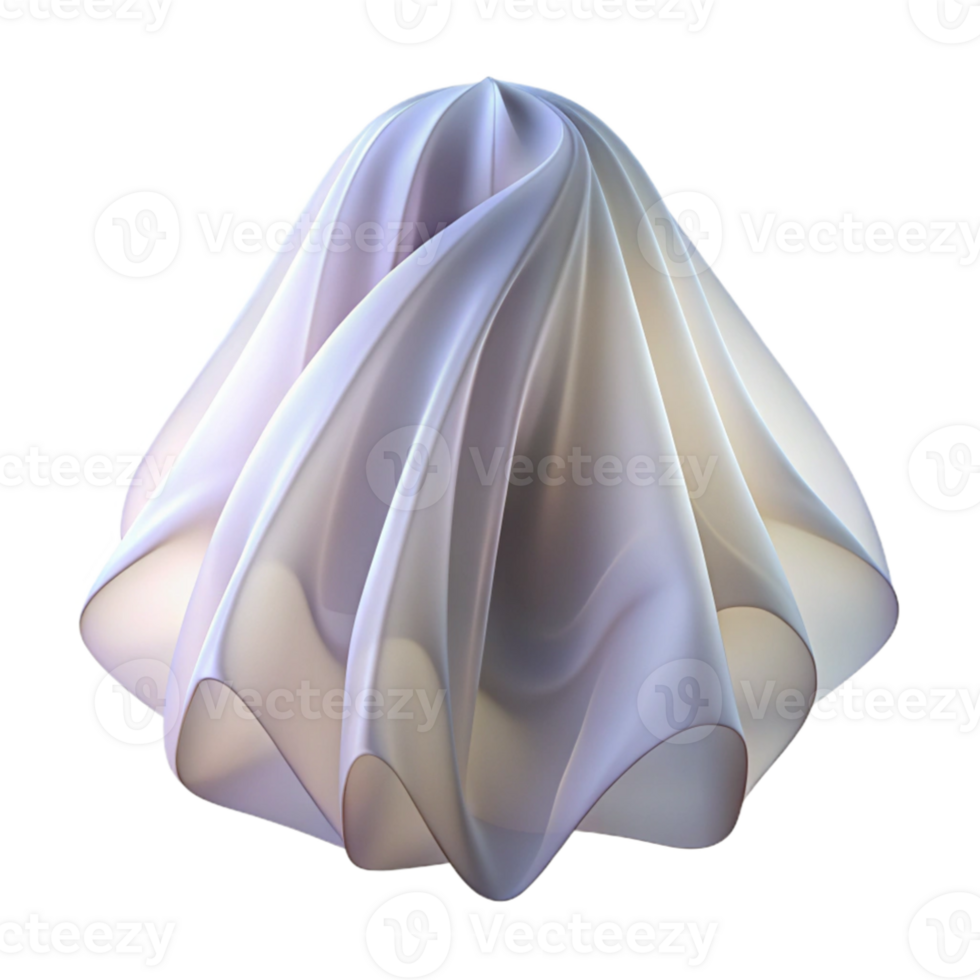 serene modern A series of overlapping, translucent veils, creating a soft, ethereal glow, in a minimalist, abstract style high quality png