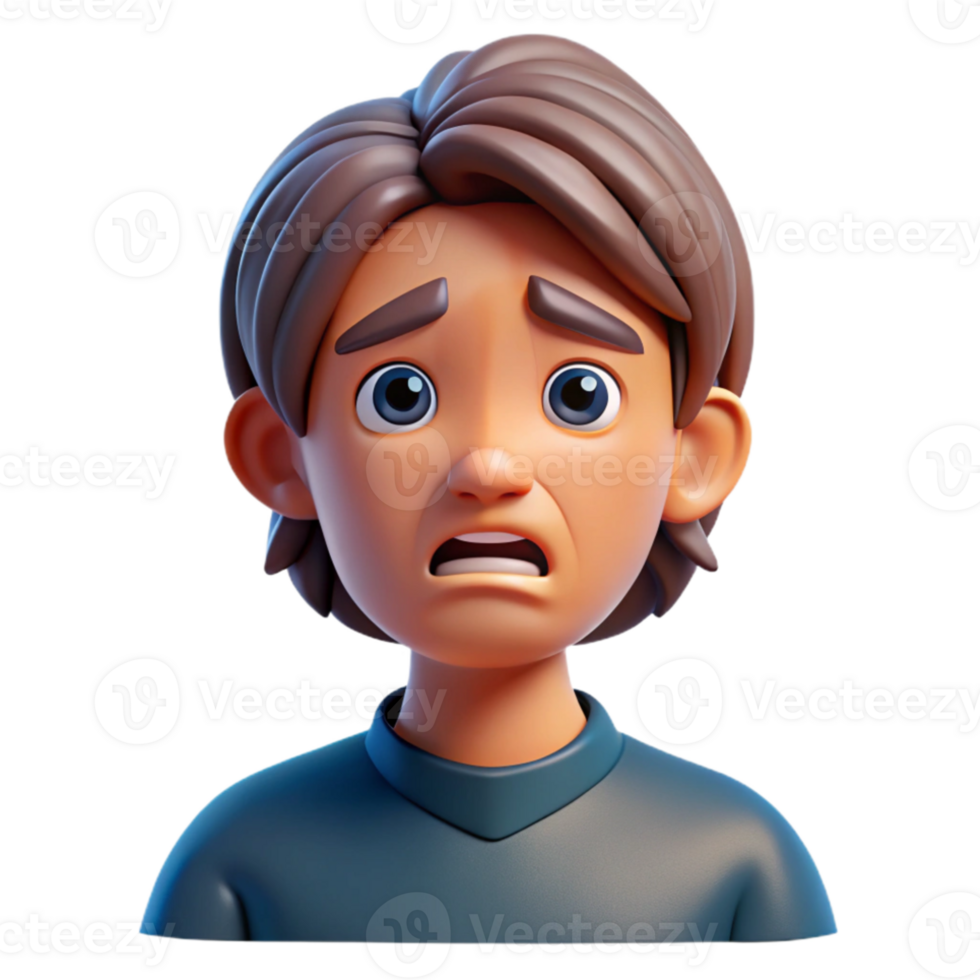 impressive contemporary Portrait of a person crying, expressing raw emotion and vulnerability, lit by dim, melancholic light, in a realistic style original png