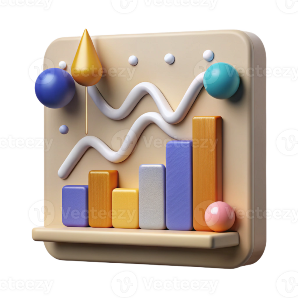 extraordinary rustic Cutout Line Chart with Data Points for Financial Analysis high resolution png