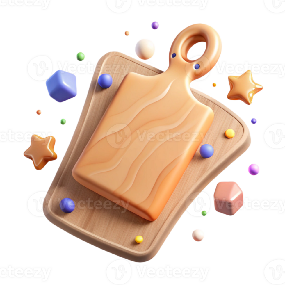 impressive creative Cutting Board Kitchenware Isolated for Menu Design authentic png