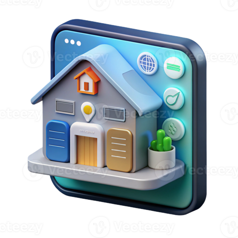 serene artistic A smart home interface displaying various data, futuristic design, minimalist style authentic png