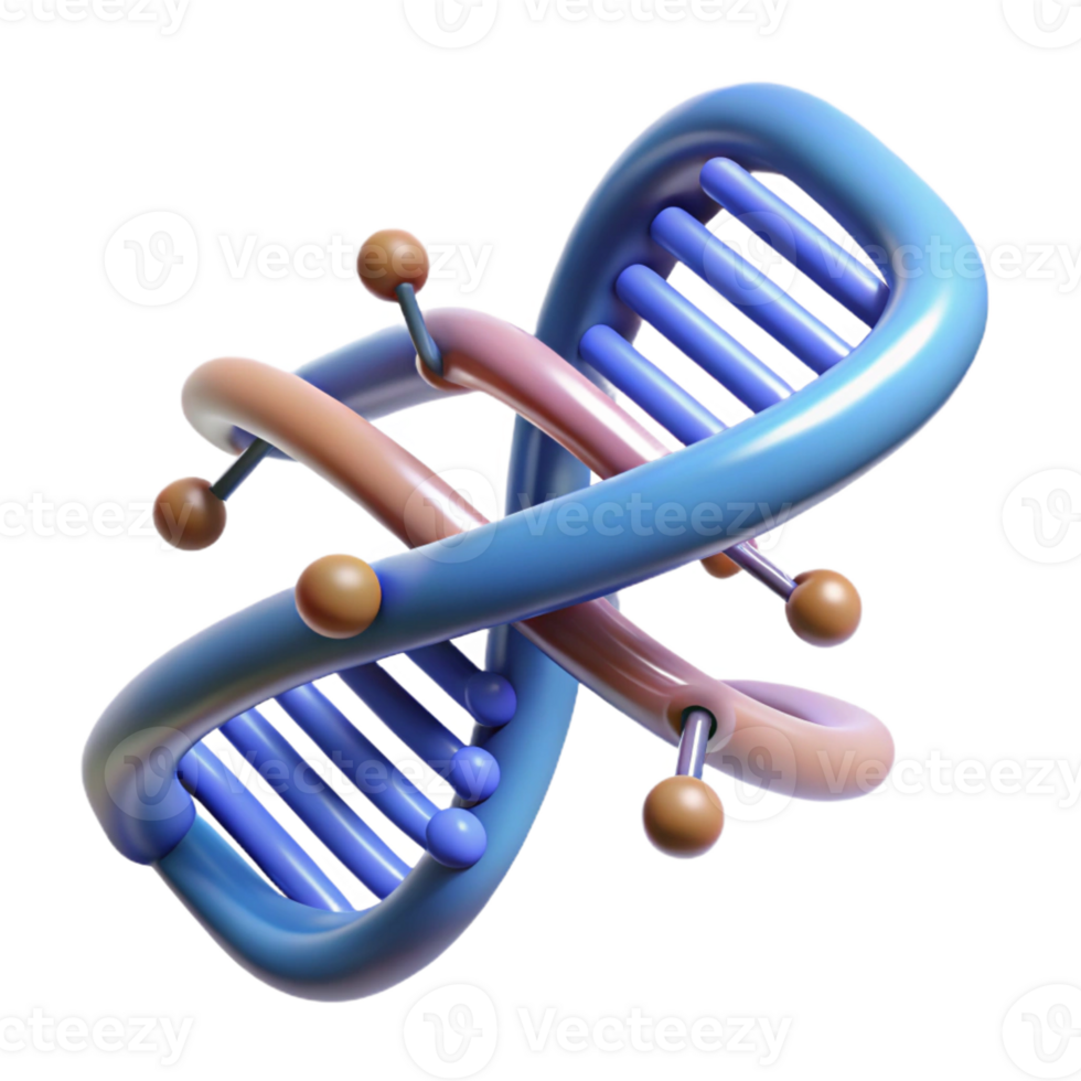 extraordinary creative A DNA double helix unraveling into binary code, genetic engineering concept, scientific illustration style authentic png