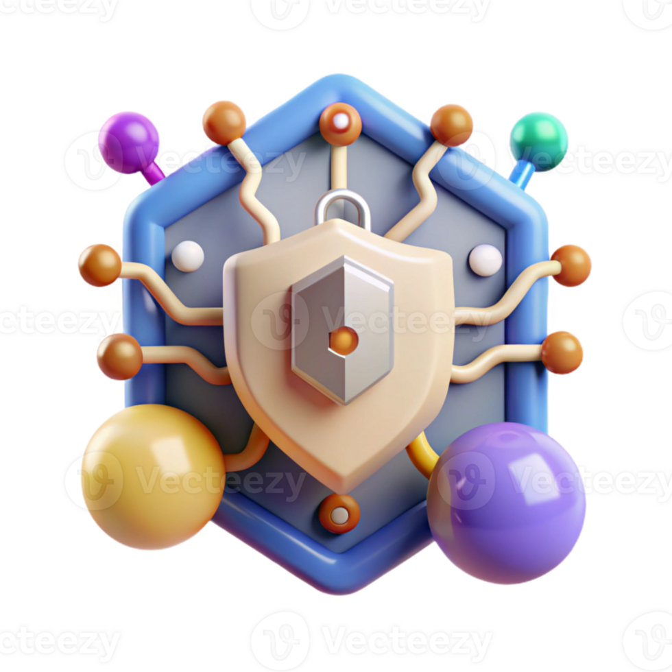 elegant rustic Cyber Security Icon Data Protection Online Cutout for Internet Safety detailed png