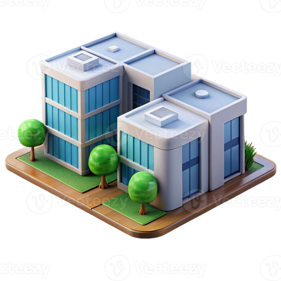 impressive rustic Modular architecture, prefabricated units, flexible design, modern style, city setting, premium png
