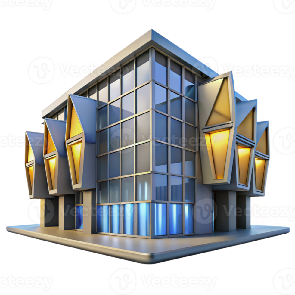 impressive rustic Kinetic architecture facade, moving panels, dynamic patterns, interactive design, modern building high quality png
