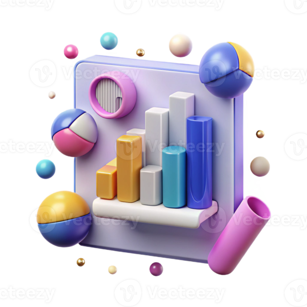 elegant rustic Data Analytics Charts Graphs Transparent for Business Reports authentic png