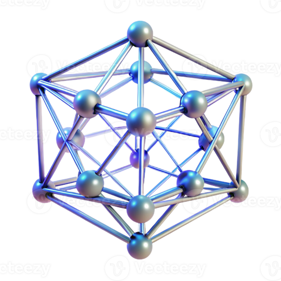 vibrant classic A network of interconnected, glowing lines, forming a complex, three-dimensional structure, rendered in a wireframe style, illuminated by volumetric lighting authentic png