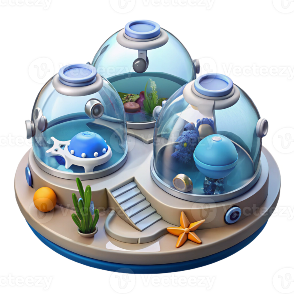 stunning traditional Underwater research facility, transparent domes, views of marine life, futuristic technology professional png