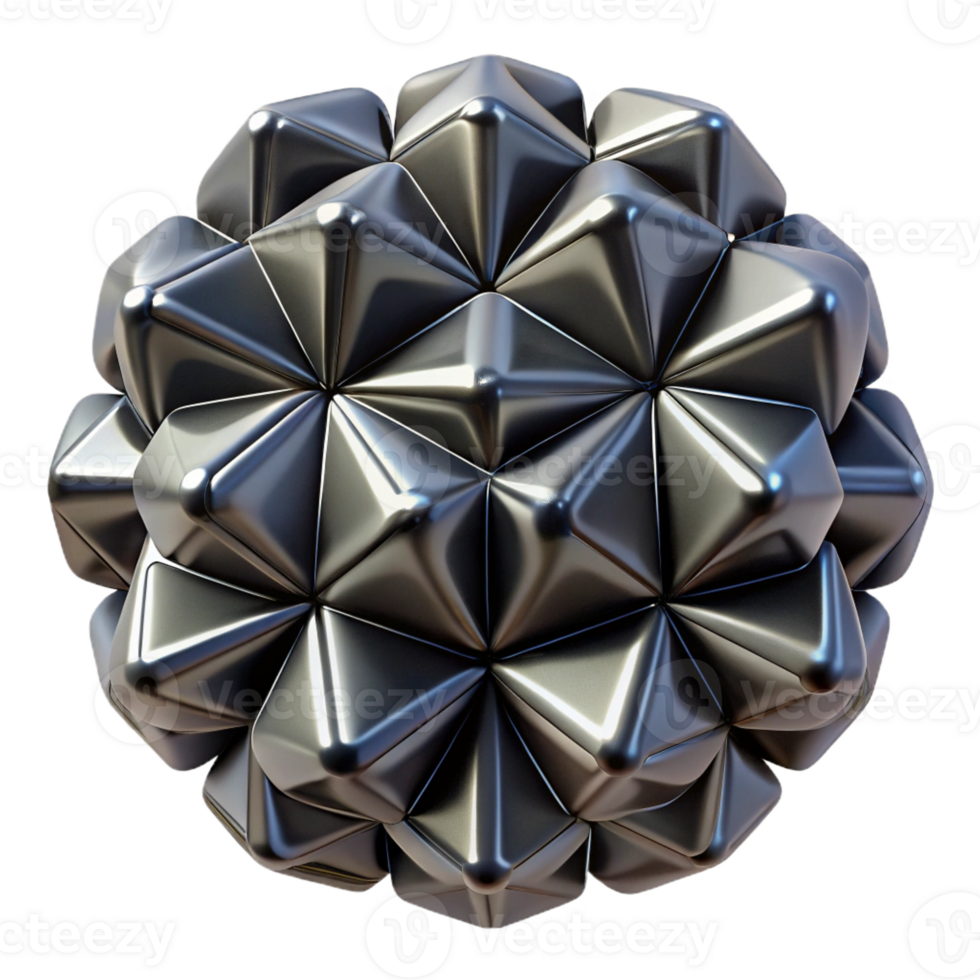 dramatic classic Geometric shapes tessellated in a complex, repeating pattern, rendered in matte black and metallic silver, minimalist style original png