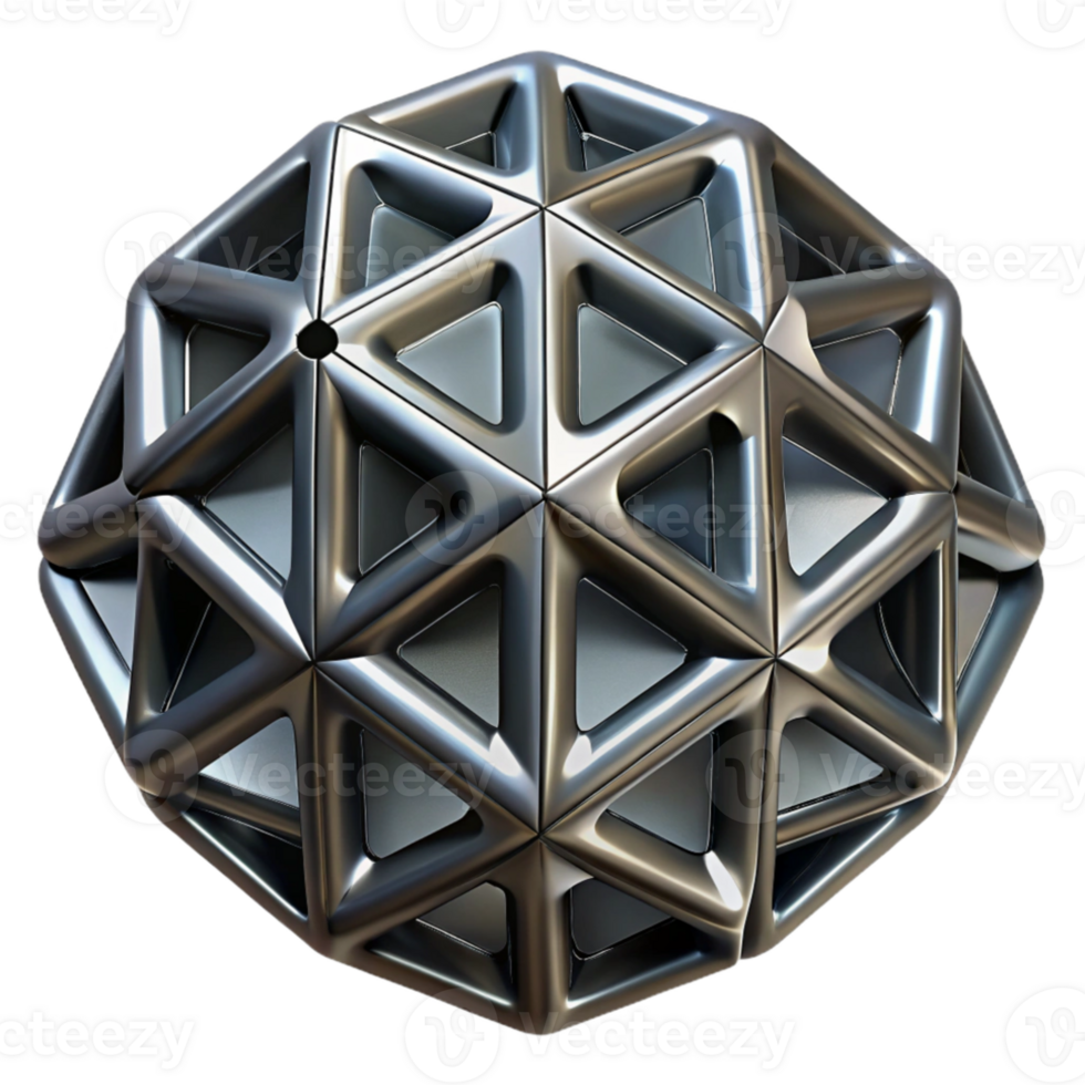 dramatic vintage Geometric shapes tessellated in a complex, repeating pattern, rendered in matte black and metallic silver, minimalist style detailed png