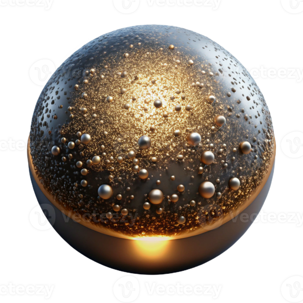 dramatic creative A field of shimmering, metallic particles, suspended in a dark, void-like space, illuminated by a single, intense light source detailed png