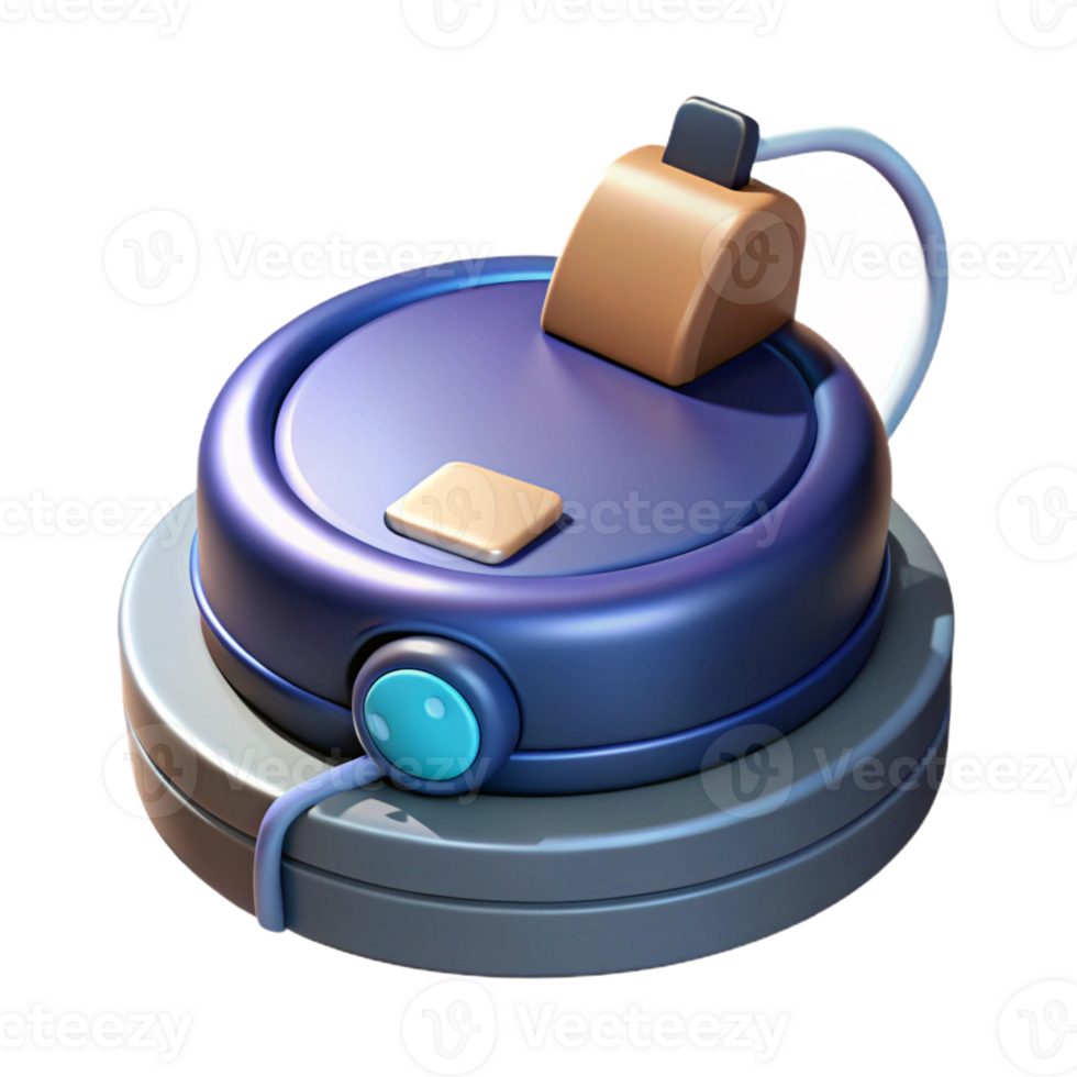 extraordinary abstract Robot vacuum cleaner with charging dock detailed png