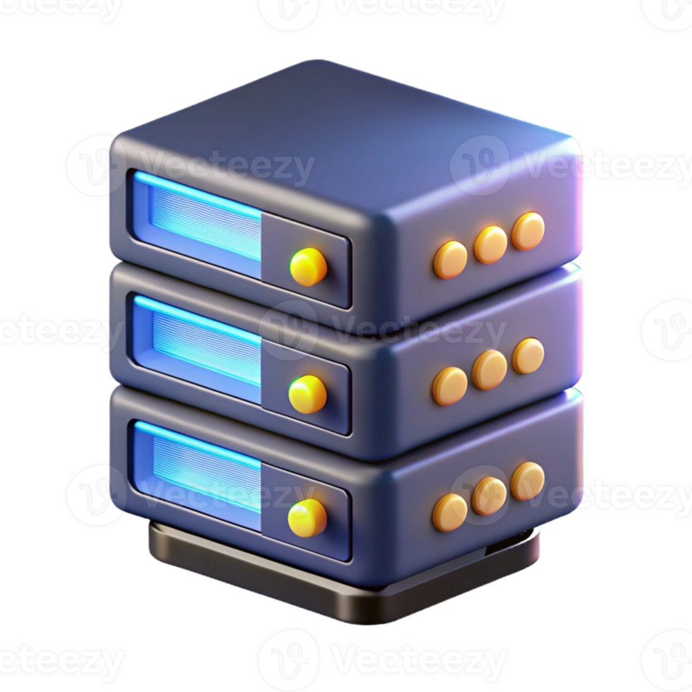 serene abstract Server rack with blinking lights premium png