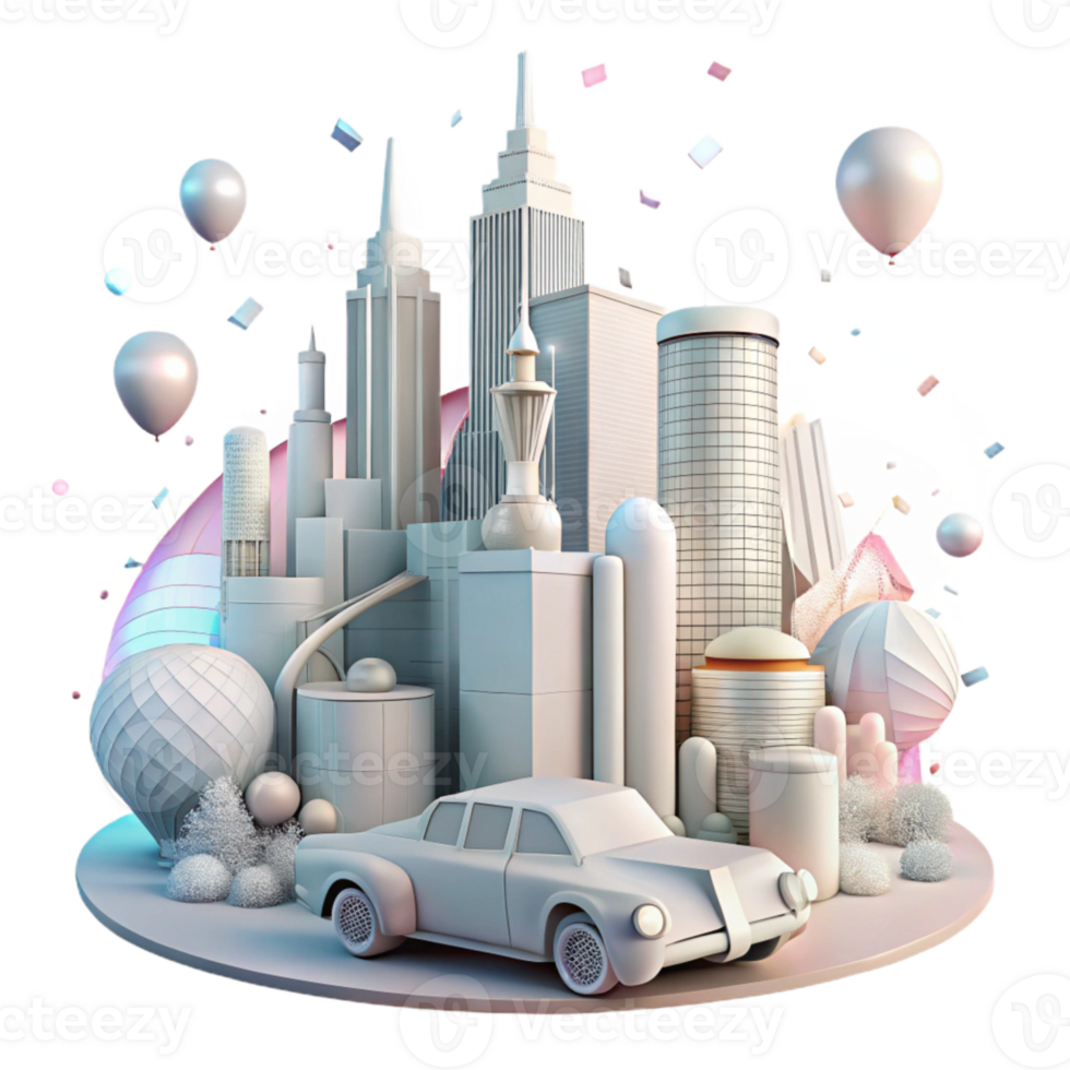 vibrant vintage Detroit Skyline Automotive Heritage Isolated for Industrial Designs authentic png