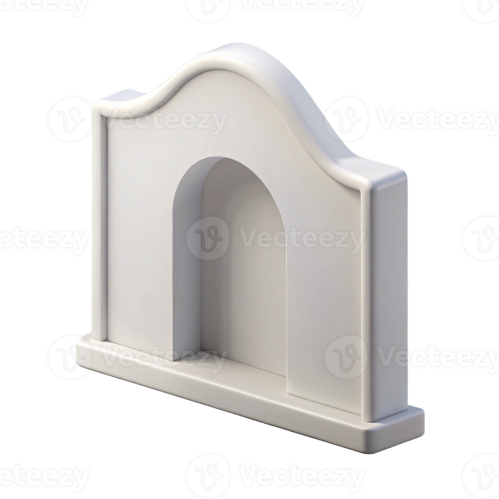 extraordinary classic Stucco wall section, smooth, white, high resolution png