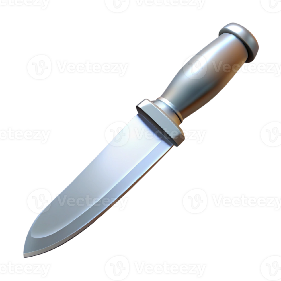 beautiful abstract Knife, silver, serrated blade, authentic png
