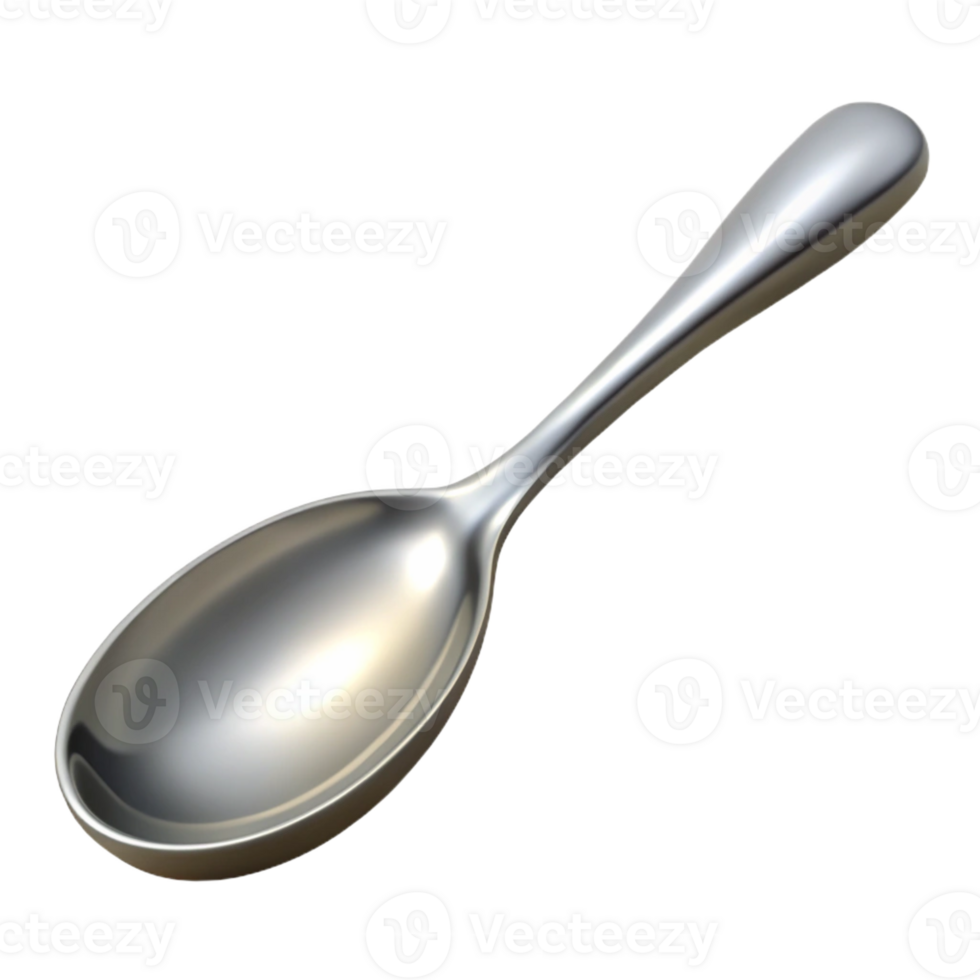 impressive contemporary Teaspoon, silver, classic design, original png