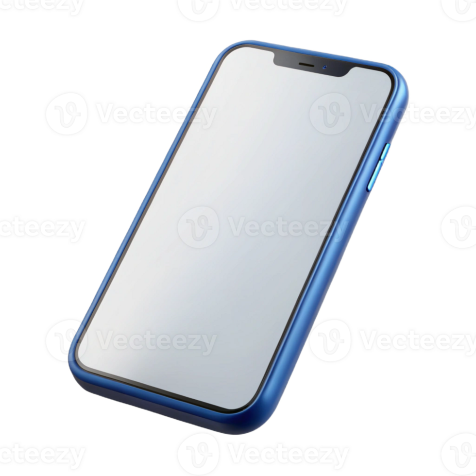 impressive creative Modern smartphone with blank screen genuine png