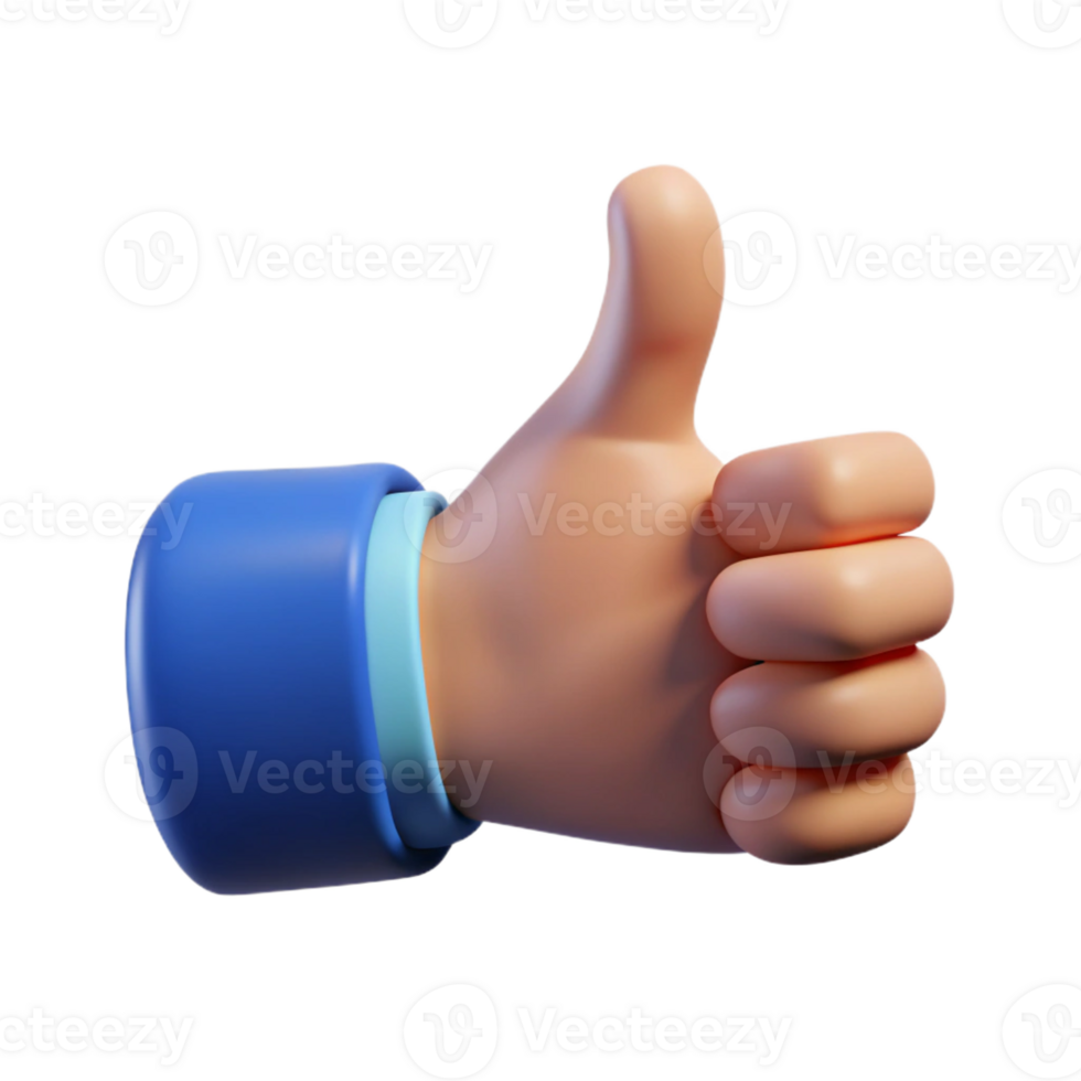 magnificent abstract A hand giving a thumbs up high quality png