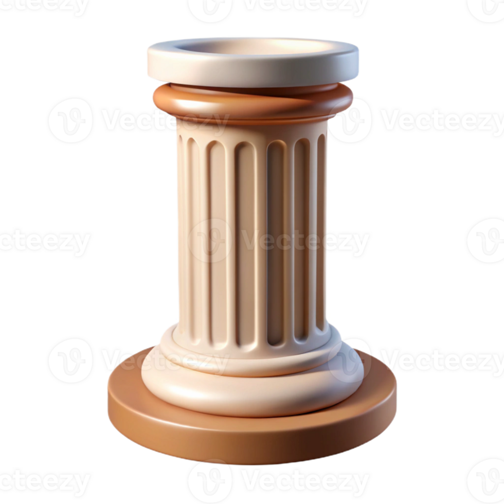 wonderful modern Classical column base, Doric order, authentic png