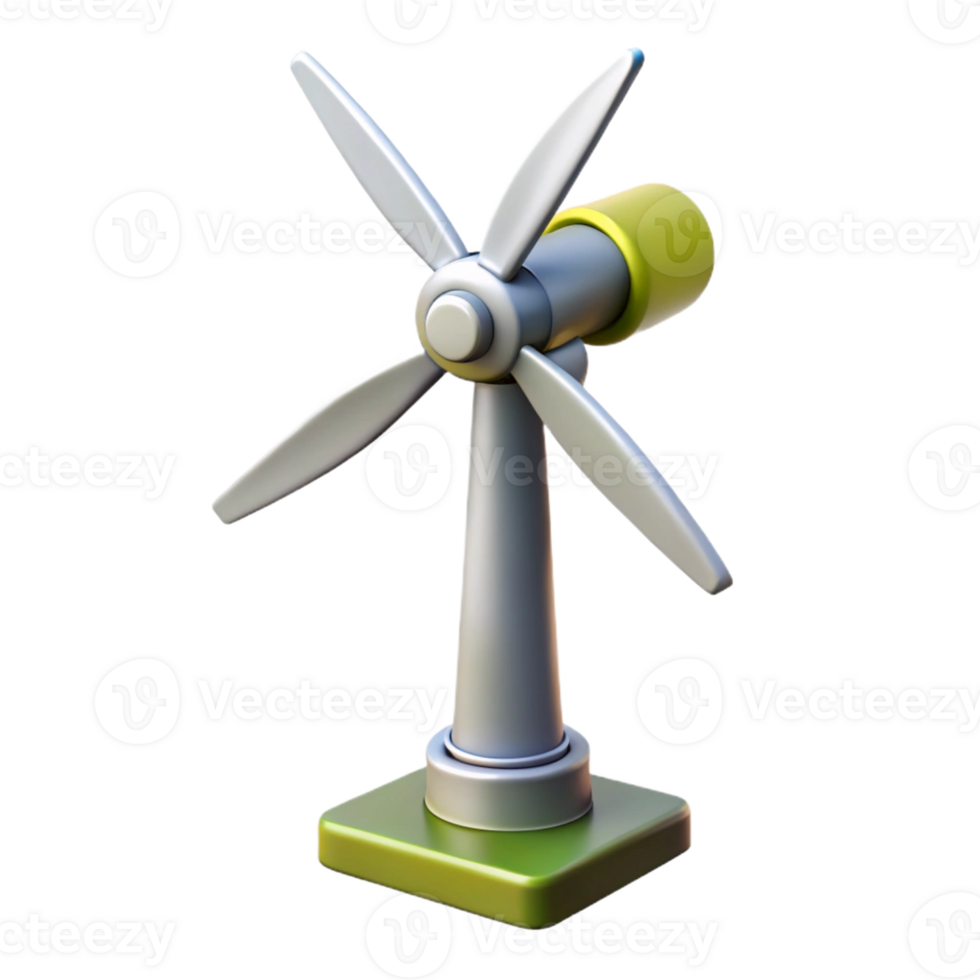 magnificent creative Wind turbine generating electricity premium png