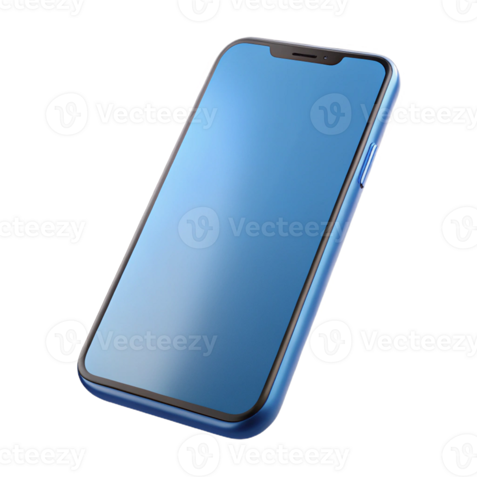 elegant creative A sleek, modern smartphone with a blank screen original png