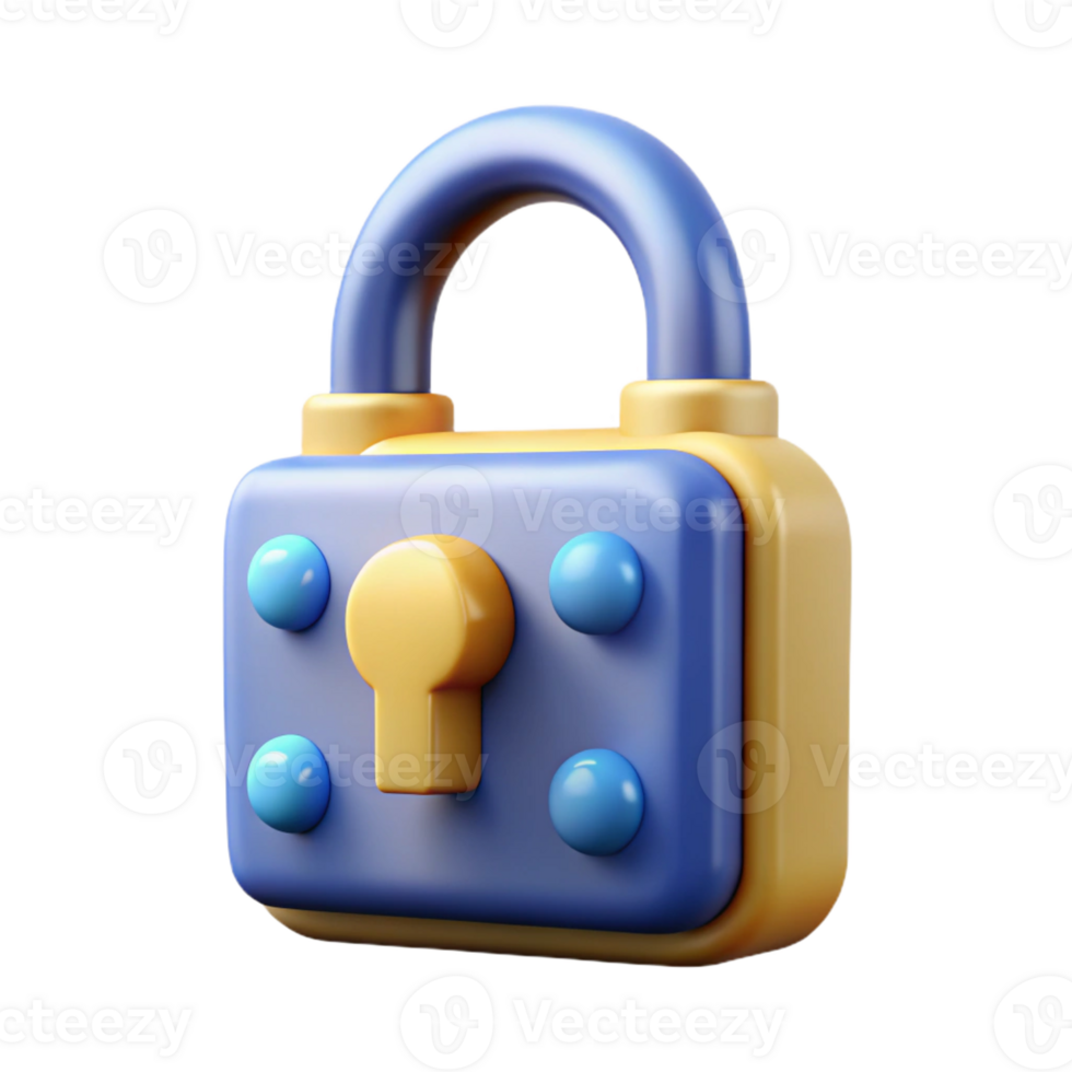 impressive classic Cybersecurity lock icon authentic png