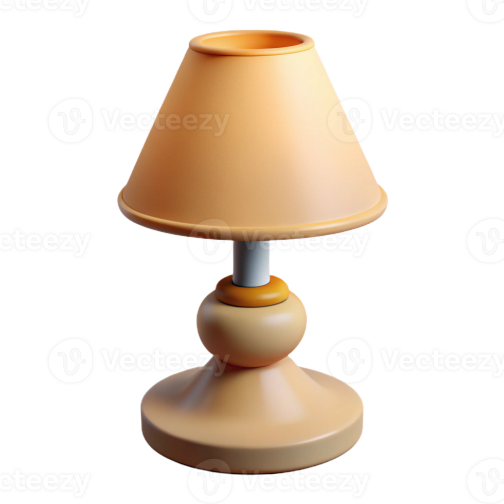 impressive classic Table lamp, ceramic base, fabric shade premium png