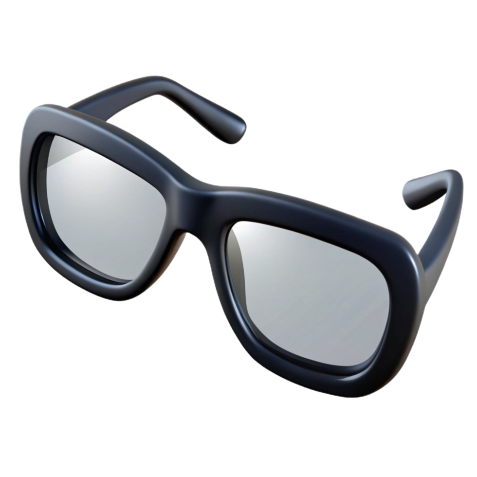 serene modern A pair of reading glasses with black frames high quality png