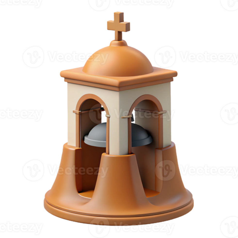 magnificent vintage Spanish colonial mission bell tower high resolution png