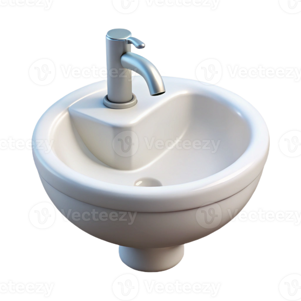 extraordinary modern Bathroom sink, porcelain, white original png