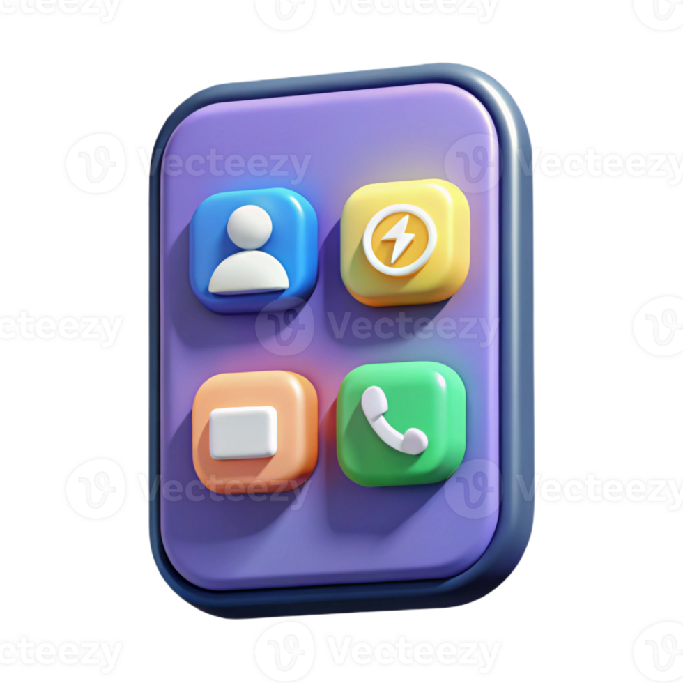 stunning contemporary Smartphone app icon for social media authentic png